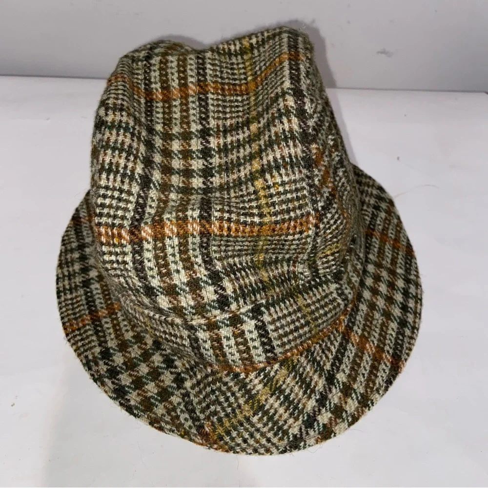 Vintage Hat Mens 7 3/8 Connemara Fishing Cap Wool Fedora Handmade Ireland Tweed